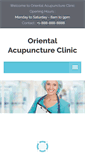 Mobile Screenshot of orientalacupunctureclinic.com